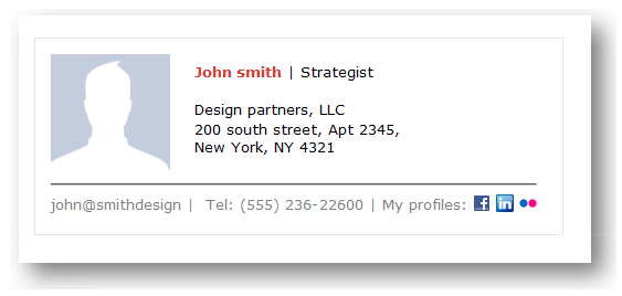 email signature example