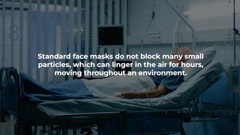 Standard face masks do not block many small particles